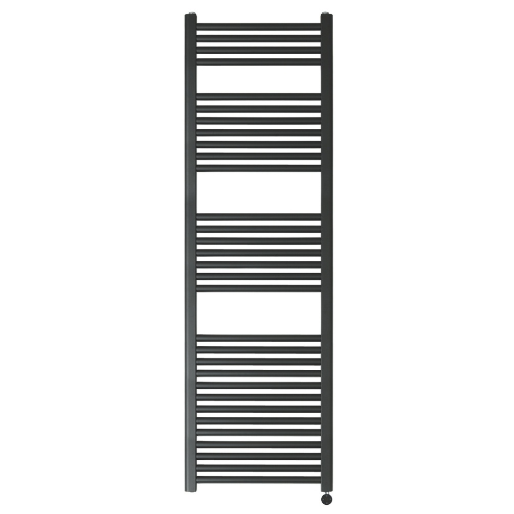 JTP Vos Matt Black 1600mm x 500mm Electric Towel Radiator Cut Out